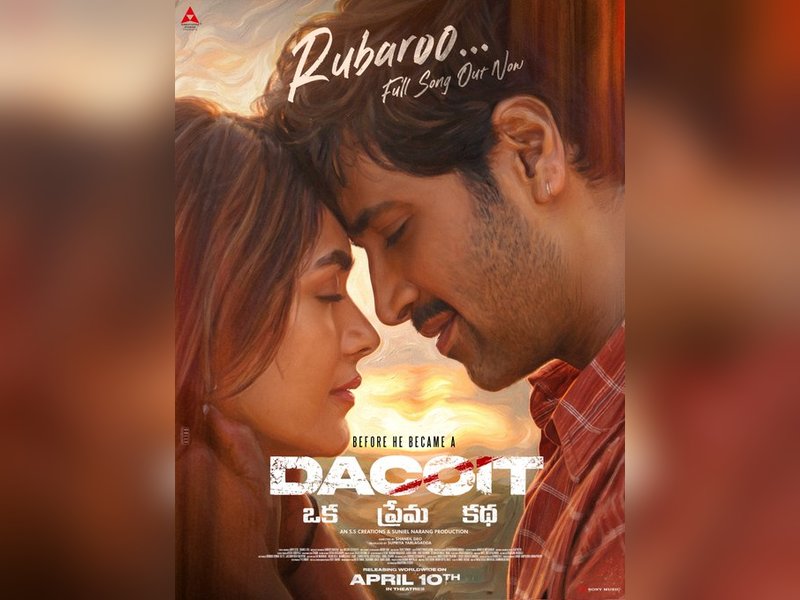 Mrunal Thakur, Adivi Sesh’s chemistry in 'Rubaroo' from 'Dacoit: Ek Prem Katha' wins hearts (Photo Credit: Adivi Sesh/X)
