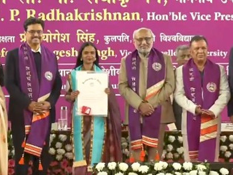 V-P Radhakrishnan confers degrees on 1.2 lakh students at DU's 102nd convocation