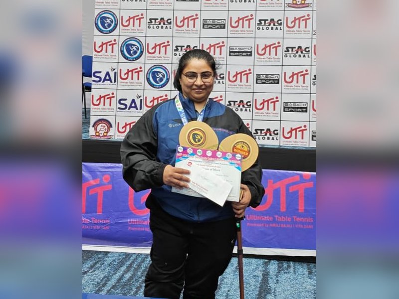 Adani Sportsline’s athlete Nurjahan Jamani crowned UTT Para National Champion  