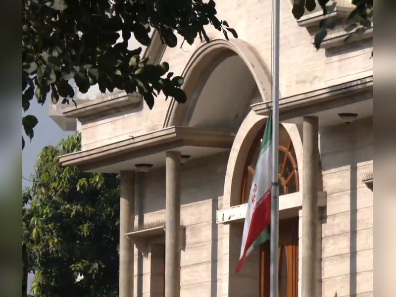 Iranian Embassy in India lowers flag to half-mast after Supreme Leader Khamenei's death