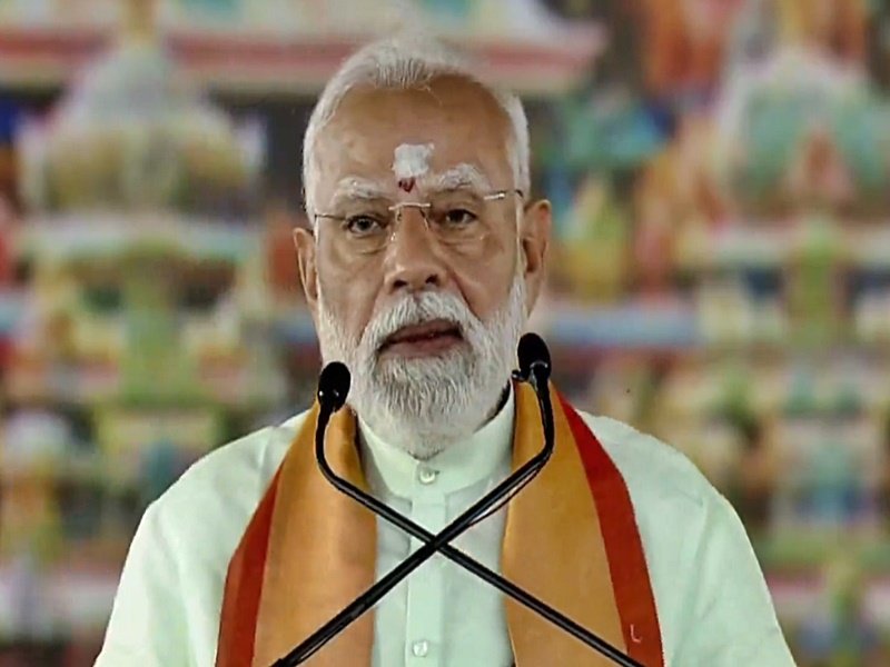 PM Modi invokes 'Vetri Vel' in Madurai, targets DMK at NDA rally after temple visit