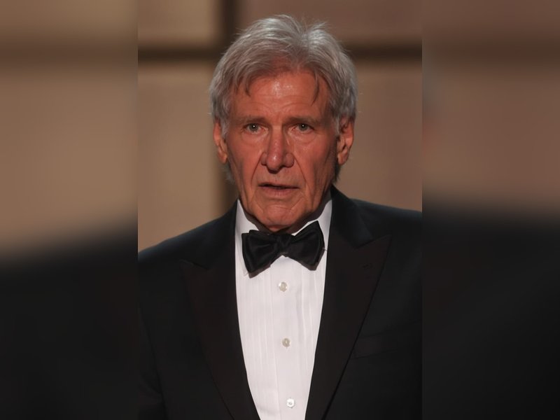 Harrison Ford wells up, thanks ‘Beautiful’ wife as he reflects on legendary career