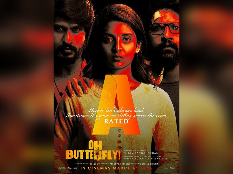 Nivedhithaa Sathish-starrer 'Oh Butterfly' cleared for release with 'A' certificate (Photo Credit: Anthill Cinema/X)