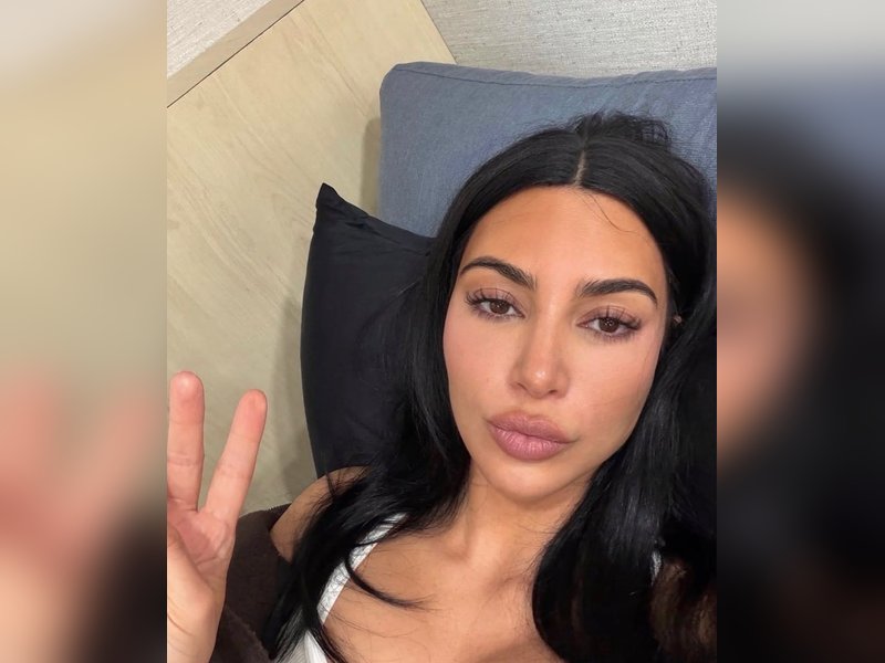 Kim Kardashian shares photos from vacation with Lewis Hamilton