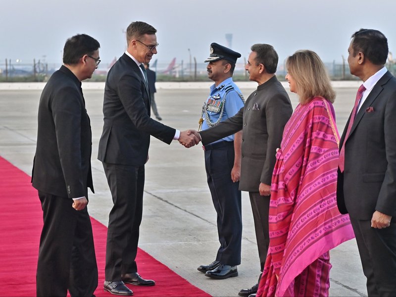Finnish President Alexander Stubb arrives in India for 3-day State Visit