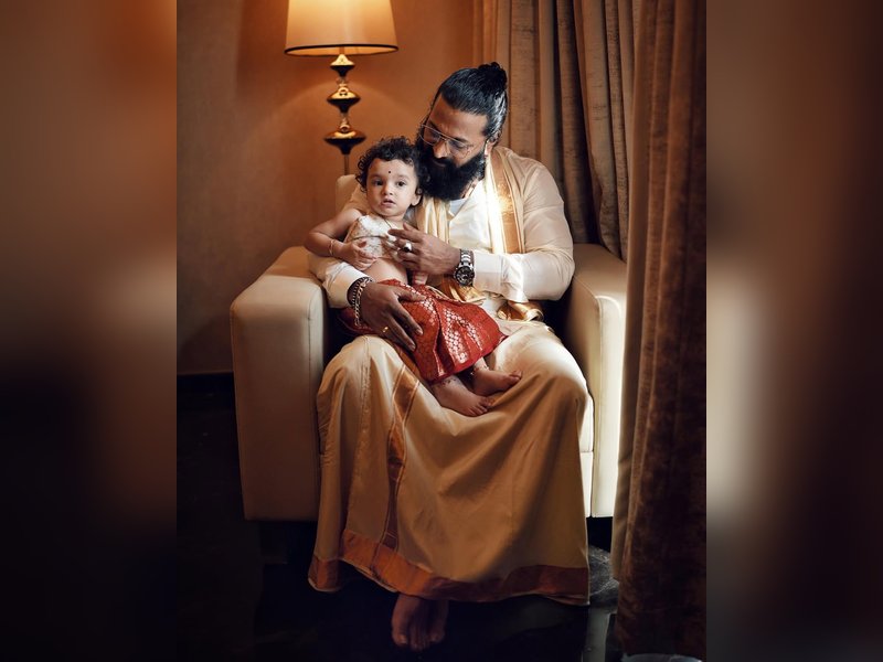 Rishab Shetty shares some rare moments of his little princess Raadya as she turns a year older