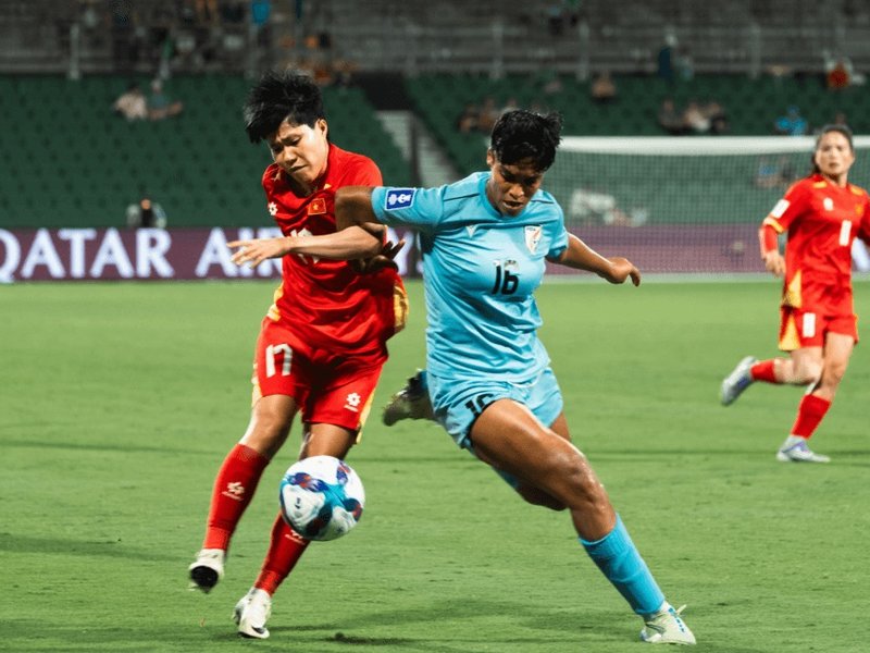India suffer shock injury-time defeat against Vietnam in their Pool C opener in the AFC Women's Asian Cup 2026 at the  Perth Rectangular Stadium in Perth on Wednesday. Photo credit: Aiff