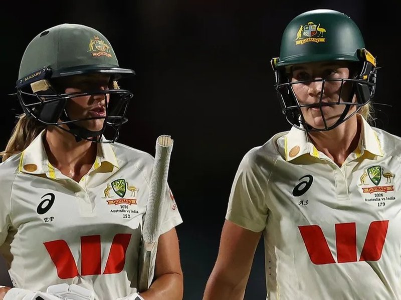 Pink-ball Test: Sutherland hits 129 as Australia extend lead to 112 runs despite Indian fightback (Credit: Cricket Australia)