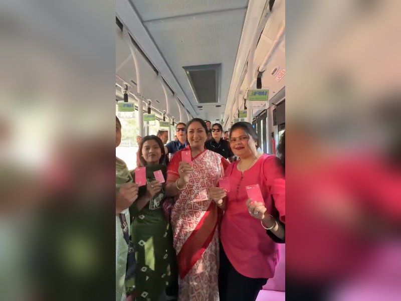 Delhi CM Rekha Gupta hails women empowerment, travels on DTC bus with Pink Card