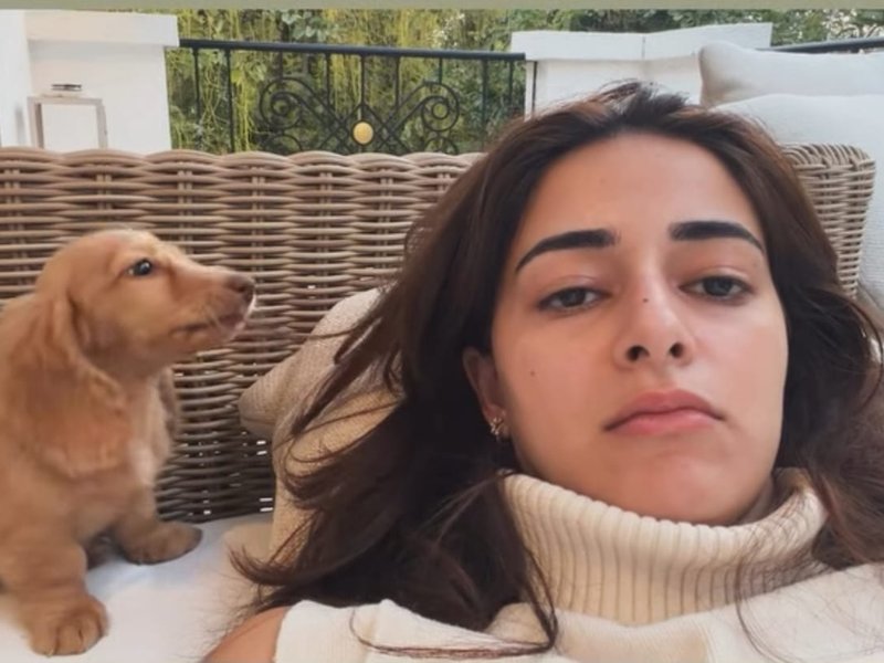 Ananya Panday's fur baby makes her realise that she needs a haircut  