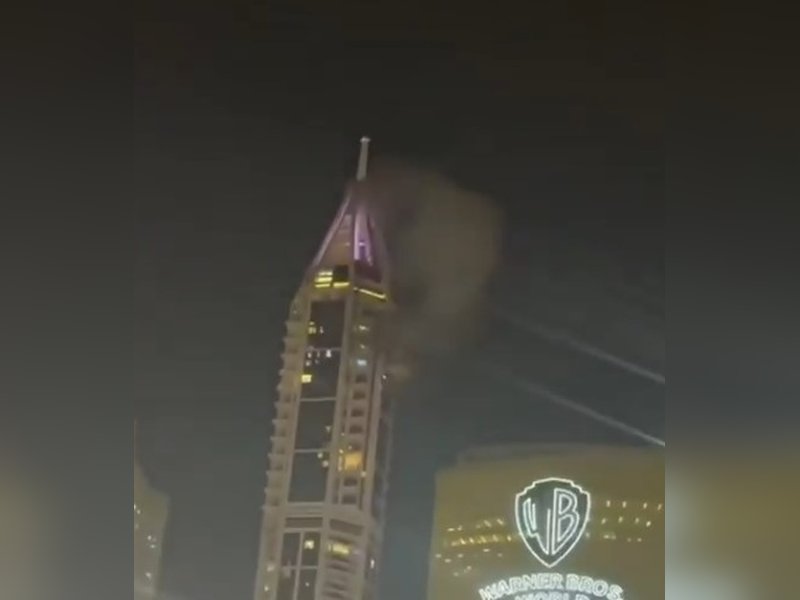 UAE air defences intercept Iranian missiles, debris hits tower in Dubai Marina