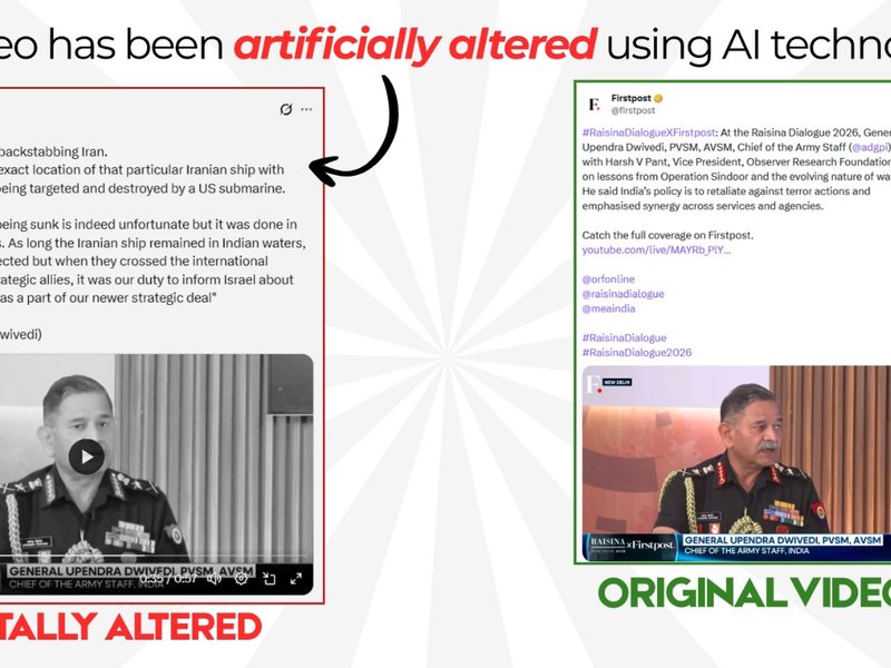 PIB Fact Check flags AI-generated deepfake video of Army Chief, dismisses Pakistani propaganda claims