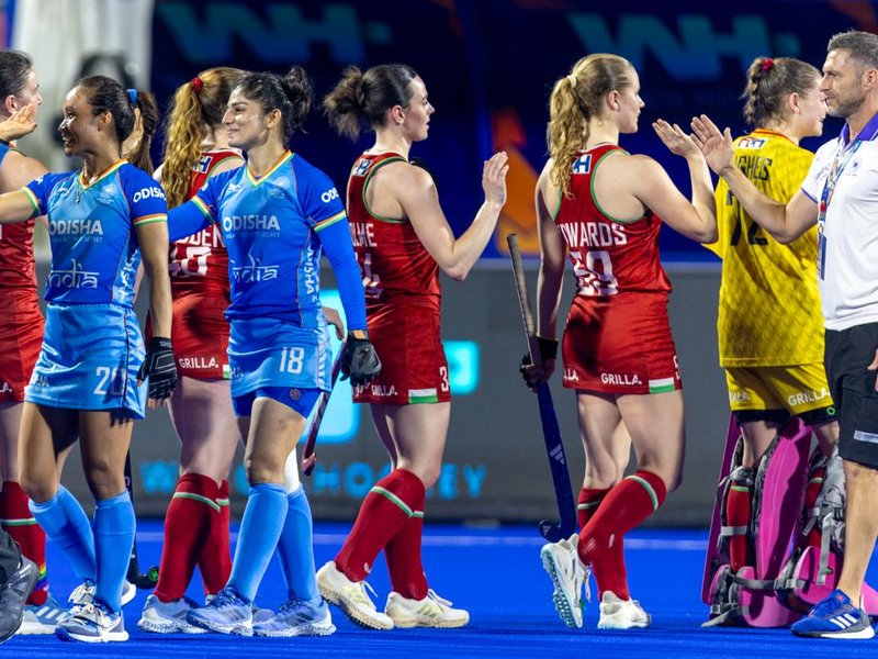 Hockey WC Qualifiers: Navneet Kaur's hat-trick powers India to 4–1 win over Wales (Credit: Hockey India)