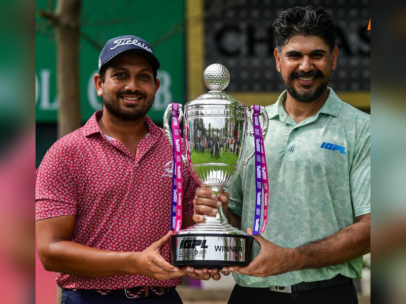 Bhullar rallies from four behind to win IGPL Chandigarh in style; debutant Varun Parikh finishes second (Credit: IGPL)
