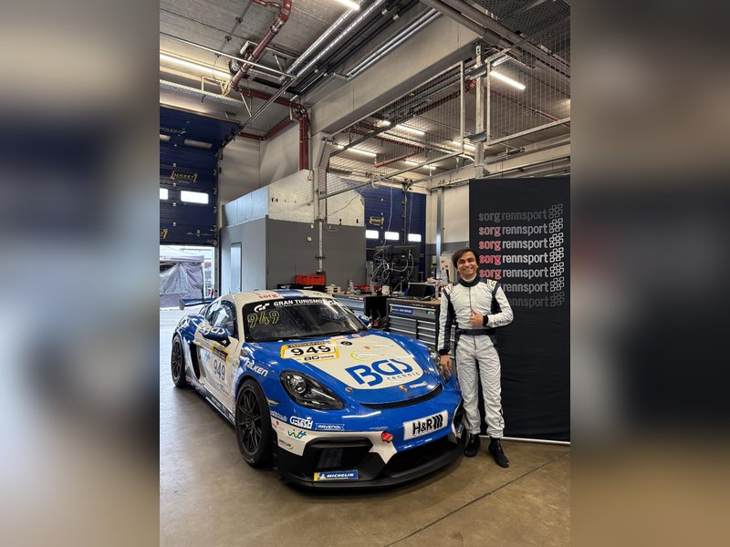 Indian racer Akshay Gupta steps up to Porsche’s GT4 car for the 2026 NLS (Credit: NLS)