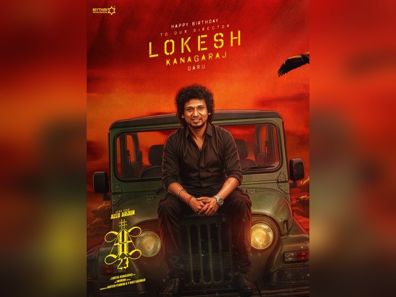 Allu Arjun tells Lokesh Kanakaraj: May this year bring you euphoria, joy, peace and positivity! (Photo credit: Mythri Movie Makers/X)