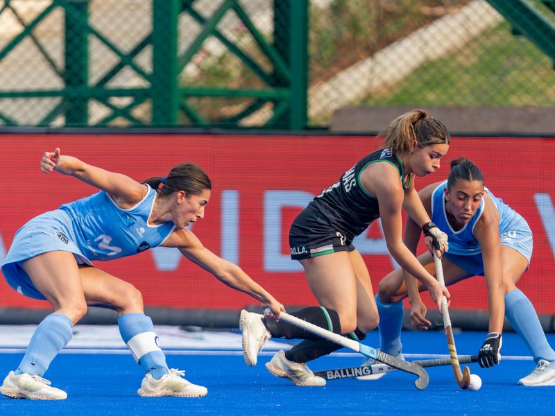 Austria, Uruguay win classification matches FIH Hockey World Cup Qualifiers 2026 at the G. M. C. Balayogi Hockey Ground at the Gachibowli Sports Complex in Hyderabad on Saturday. Photo credit: Hockey India
