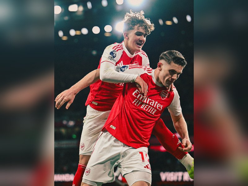 Arsenal wins and Manchester City draws as Gunners stretch lead in Premier League (Credit: X/Arsenal)