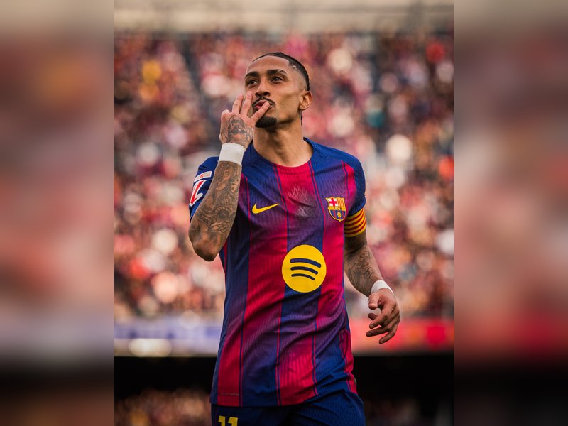 Raphinha hat-trick keeps Barcelona 4 clear in La Liga (Credit: X/Barcelona FC)