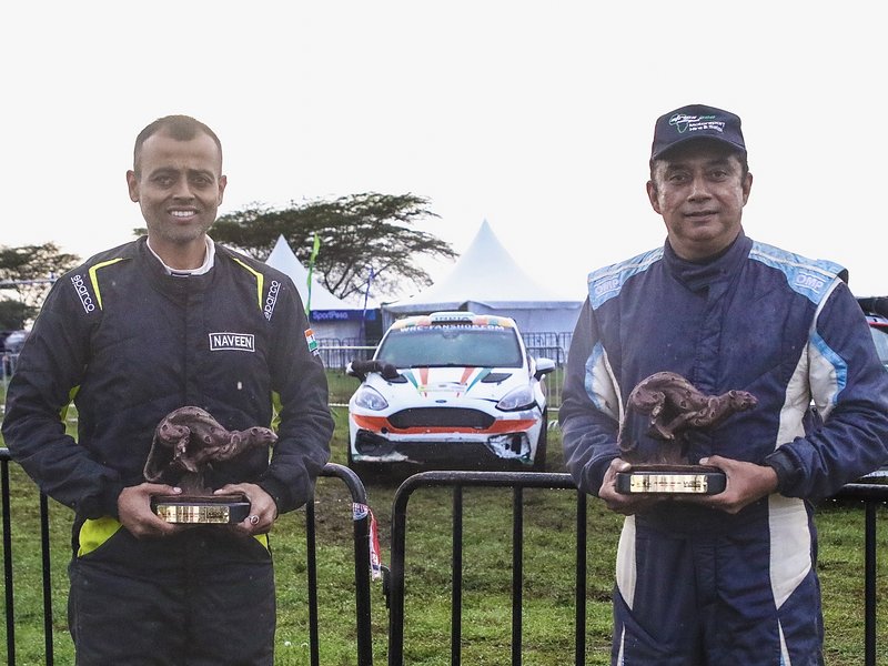Indian duo Puligilla, Musa Sherif secure podium finish in WRC3 at Safari Rally Kenya