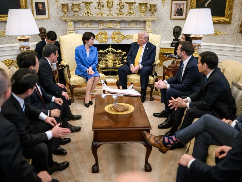 Trump, Takaichi put warmth on display as talks turn to Iran, energy, and trade