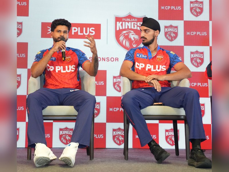 Punjab Kings (PBKS) captain Shreyas Iyer and Arshdeep Singh say ‘eyes are on the IPL trophy. Photo credit: PBKS