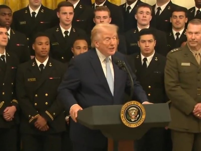 Iranian Navy at the bottom of the sea, claims Trump (Photo: @cspan/X)