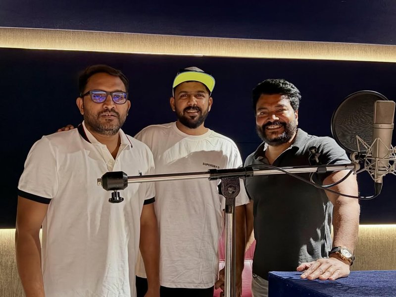 Tharun Bhascker begins dubbing for Anupama Parameswaran's 'Crazy Kalyanam'  (Photo Credit: Boosam Jagan Mohan Reddy/Instagram)