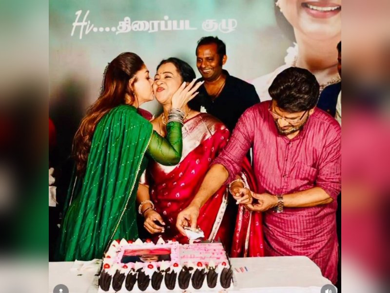 Nayanthara pleasantly surprises Radhika; Celebrates Radhika's completion of 40 years in the film industry (Photo Credit: Radhika Sarathkumar/Instagram)