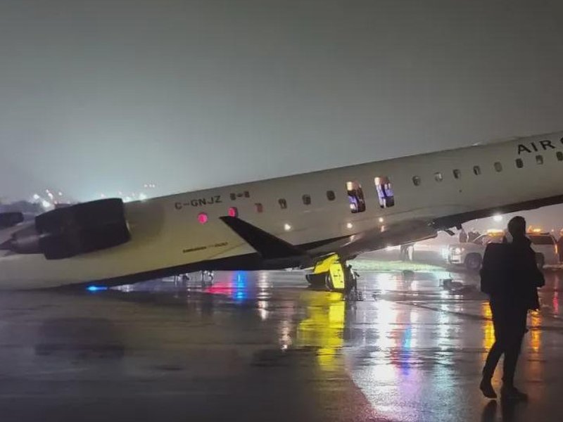 Plane collides with fire truck at New York airport, multiple injuries reported