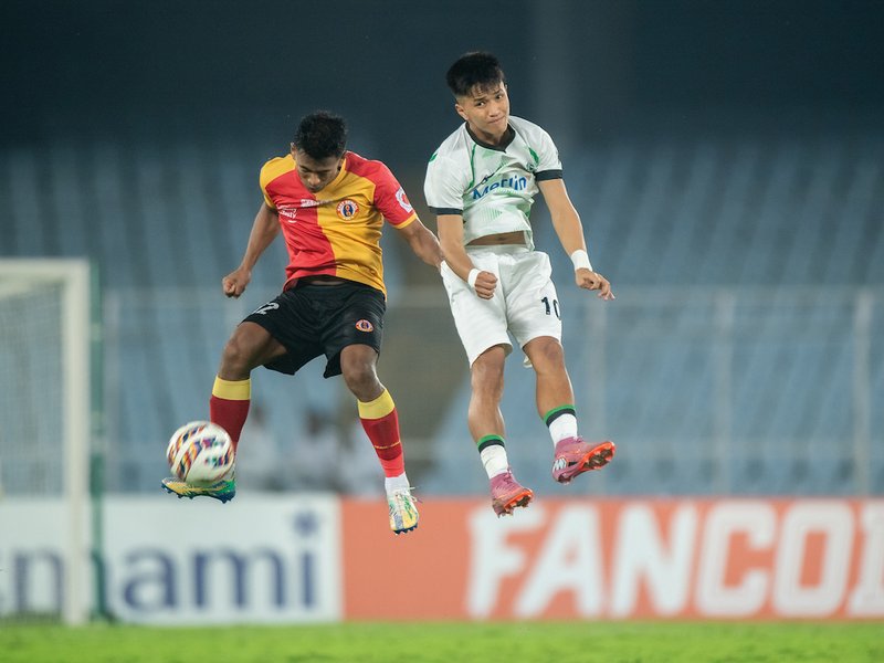 East Bengal FC script record derby win over Mohammedan Sporting  in the Indian Super League (ISL) 2025-26 at the Vivekananda Yuba Bharati Krirangan in Kolkata on Monday. Photo credit: AIFF