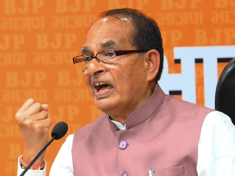 New Delhi: Union Minister of Agriculture and Farmers Welfare Shivraj Singh Chouhan addresses a press conference, at BJP headquarters in New Delhi on Monday, March 23, 2026. (Photo: IANS/Deepak Kumar)