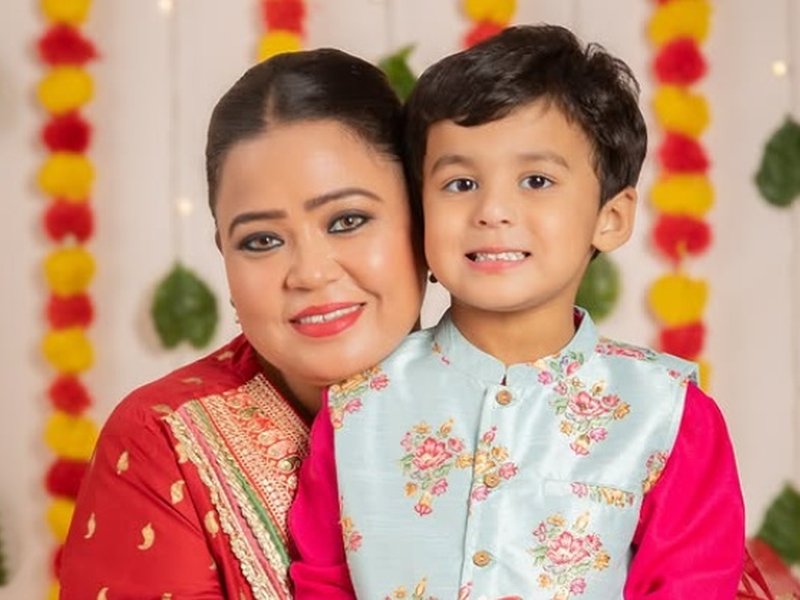 Bharti Singh's 3 year-old son Gola insists on getting a pedicure done from Tejasswi Prakash's salon