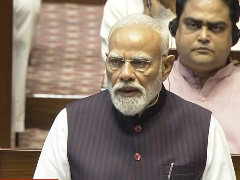  पश्चिम एशिया जंग के समाधान के लिए भारत ने संवाद का रास्ता सुझाया, राज्यसभा में बोले पीएम मोदी 