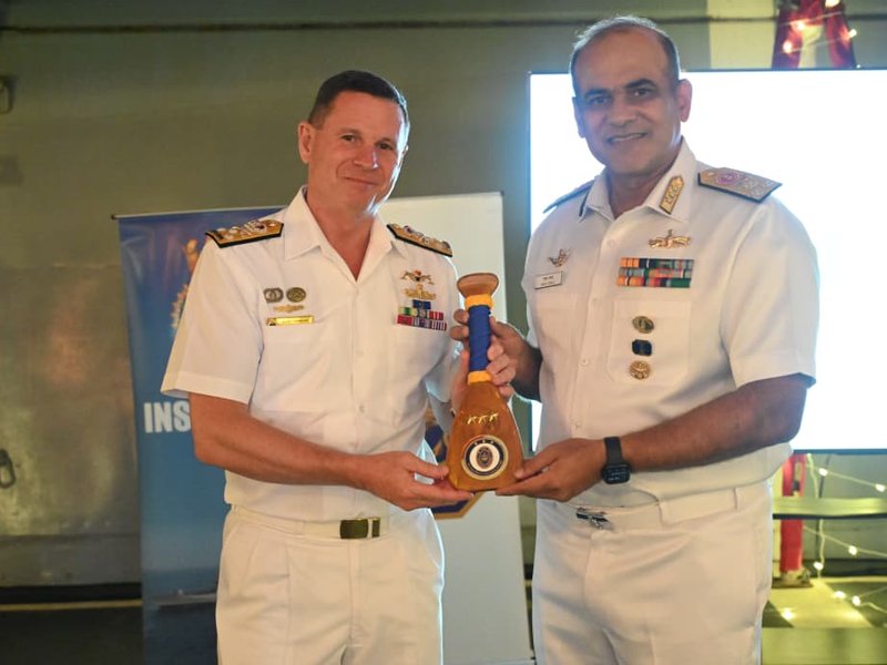 Australian Navy chief visits INS Nilgiri during Exercise Kakadu