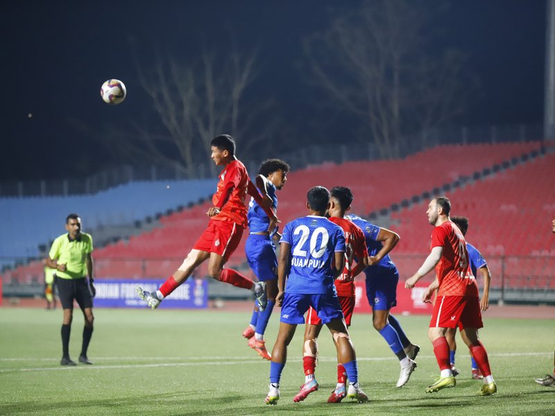 Aizawl FC mount a stunning second-half comeback to triumph over Chanmari FC in the Mizo Derby of the Indian Football League (IFL) 2025-26 at the Rajiv Gandhi Stadium in Aizawl on Tuesday. Photo credit: AIFF