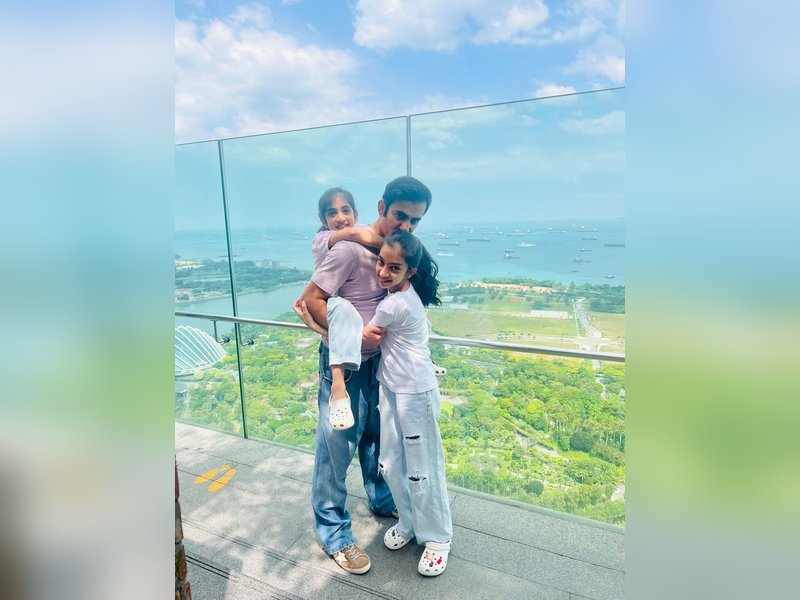 Gautam Gambhir enjoys family time in Singapore after T20 WC glory