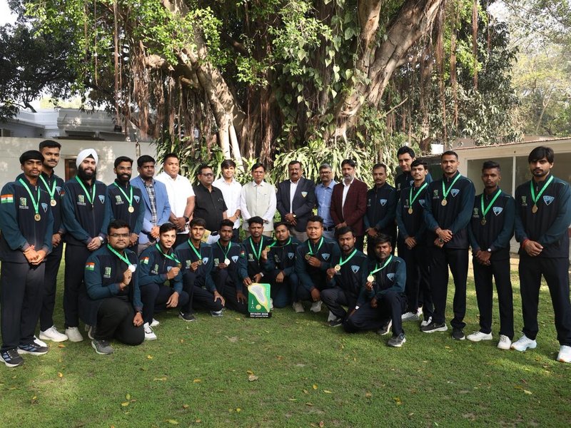 Sports Min Mandaviya felicitates Indian team for Asian Lacrosse Games gold, pushes for LA28 qualification