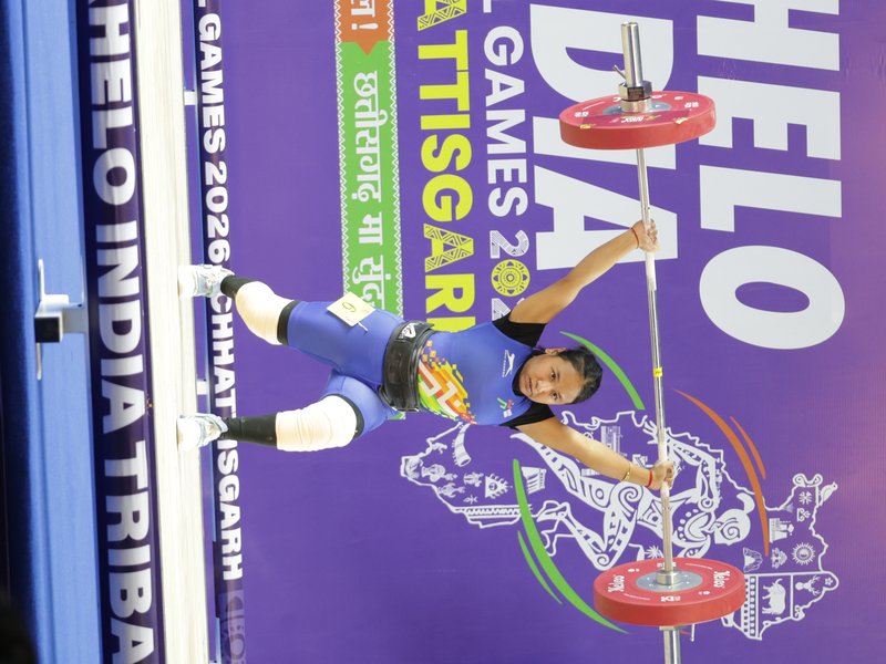 Manikanta seals hat-trick of gold medals, Anjali Munda shines again on the second day of the Khelo India Tribal Games (KITG) 2026 in Raipur on Thursday. Photo credit: SAI Media