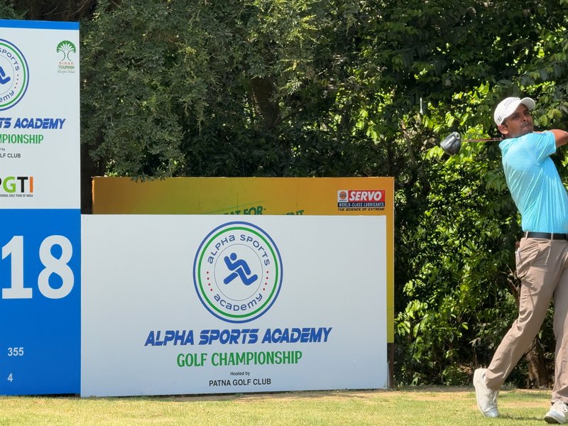Sunit Chowrasia registers one-shot win in the Alpha Sports Academy Golf Championship 2026, the fourth leg of the 2026 DP World PGTI NexGen season being played at the Patna Golf Club in Patna on Thursday. Photo credit: PGTI