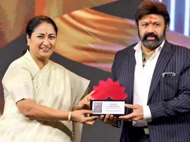 Nandamuri Balakrishna conferred with Lifetime Achievement Award at International Film Festival of Delhi (IFFD)  (Photo Credit: IANS/PR)