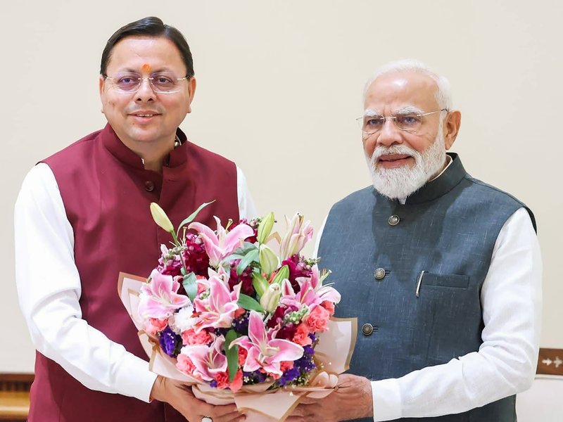 सीएम धामी ने प्रधानमंत्री मोदी से की मुलाकात, उत्तराखंड आने का दिया निमंत्रण