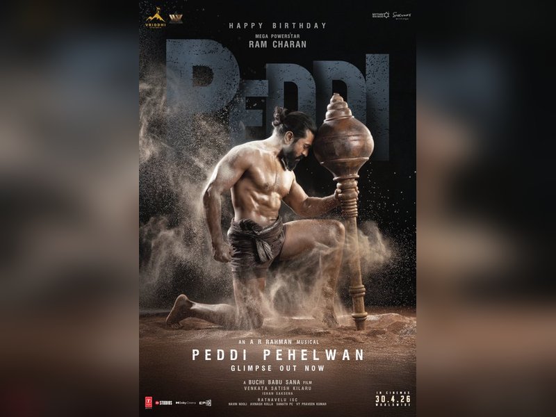 Ram Charan impresses as a mace-wielding wrestler in 'Peddi Pehelwan Glimpse' (Photo Credit: Vriddhi Cinemas/X)