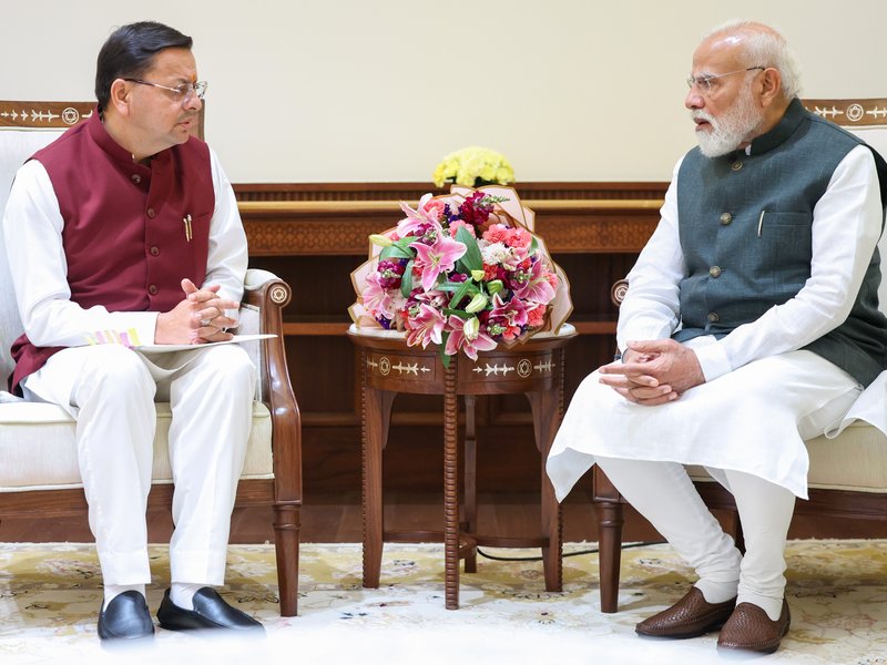 CM Dhami meets PM Modi, expresses gratitude for Centre’s support in state development