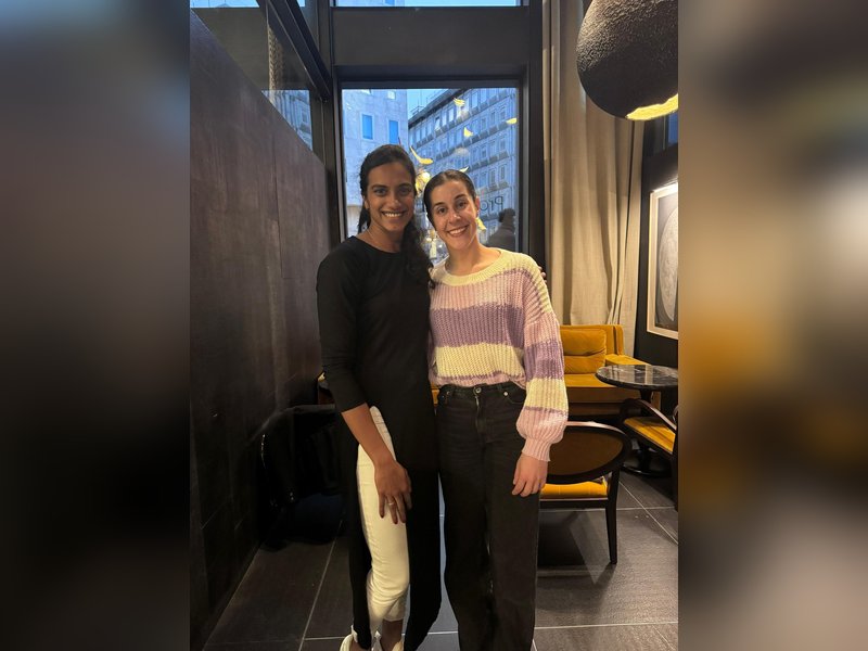 A pain on court, a friend forever; badminton will miss you', Sindhu pens special tribute for Carolina Marin. Photo credit: @PV Sindhu/X