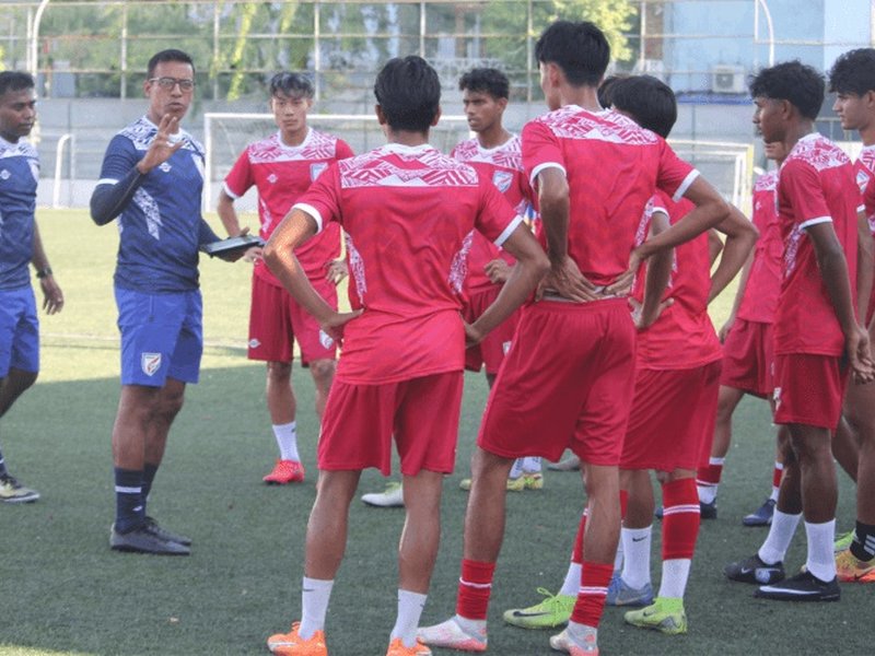 India brace for Bangladesh challenge in their final Group B fixture of the SAFF U20 Championship at the National Football Stadium in Malé, Maldives, on Saturday. Photo credit: AIFF