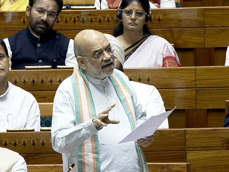 लोकसभा में नक्सलवाद के मुद्दे पर अमित शाह बोले,‘वामपंथियों ने आदिवासियों को बहकाया’