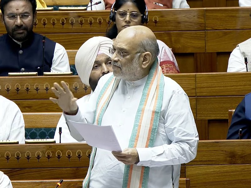 लोकसभा में बोले गृह मंत्री अमित शाह, ‘देश में 1970 से 2004 के बीच नक्सलवाद पनपा'