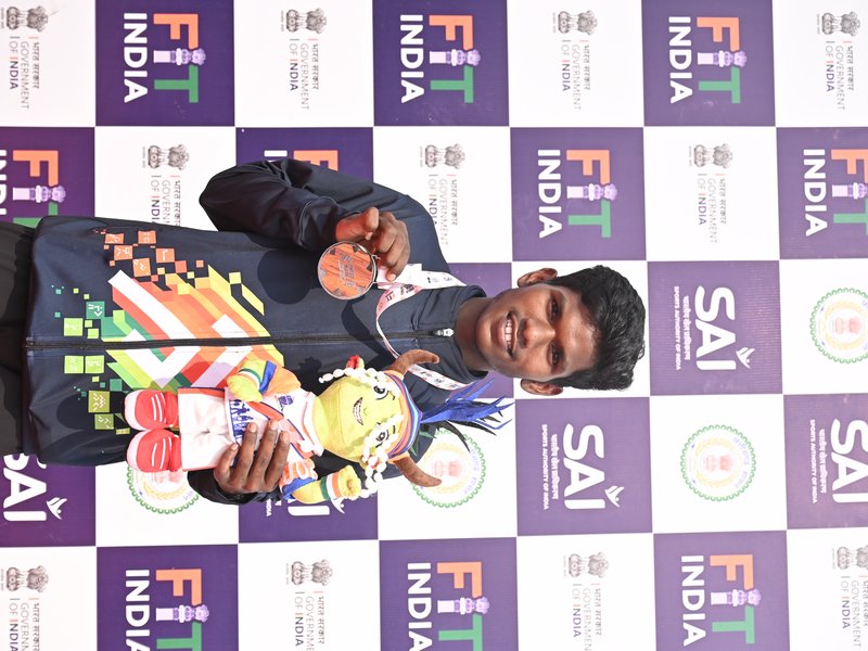 KITG Day 6: Arunachal’s Nedi Ngi, Maharashtra’s Govind Padekar win 5000m gold medals (Credit: SAI)