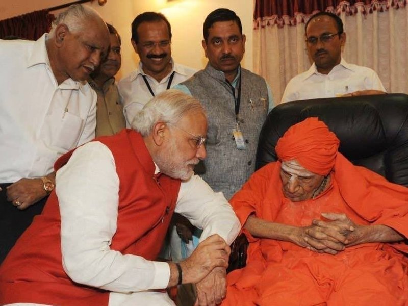 Demonstrated true greatness lies in serving others: PM Modi pays tributes to Sivakumara Swamigalu on his jayanti